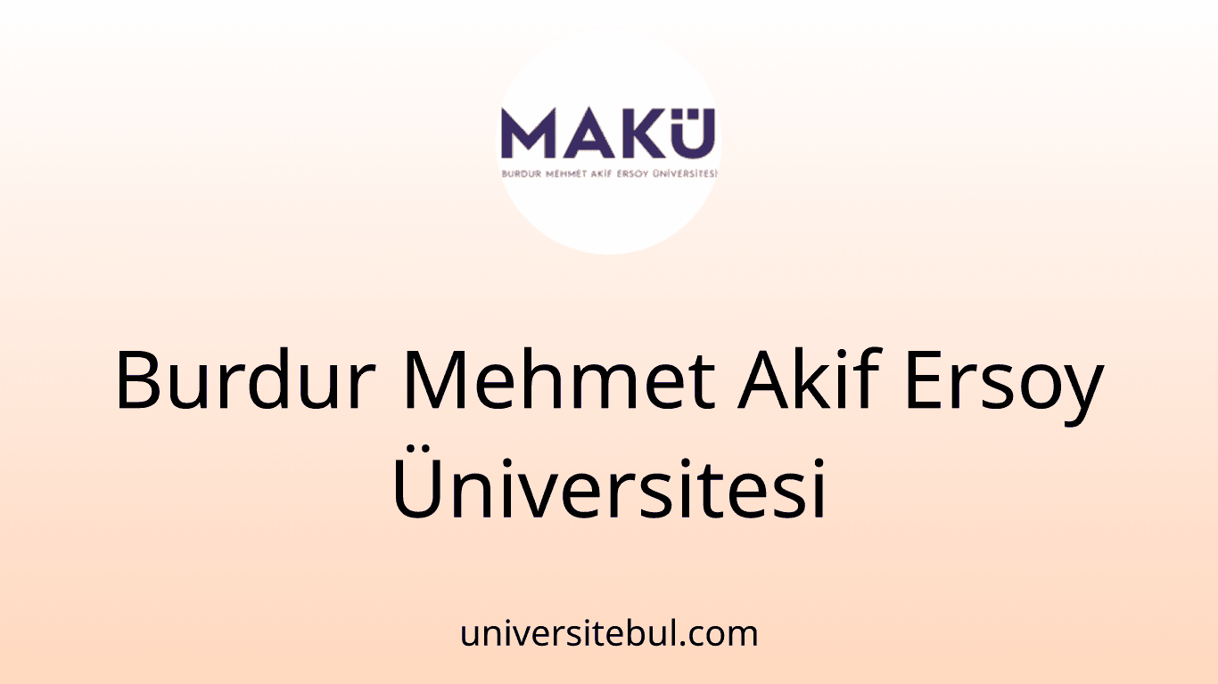 Burdur Mehmet Akif Ersoy Üniversitesi